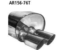 Endschalld�mpfer 2x76mm Endrohr Alfa Romeo GT