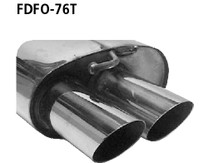 Endschalld�mpfer 2x76 gerade Ford Focus
