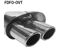 Endschalld�mpfer Endrohr2xoval 89x77mm  Ford Focus