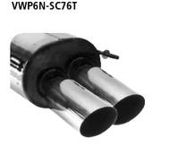 Endschalld�mpfer 2x76mm/30� Seat Ibiza 6K Cupra Turbo