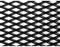 Aluminium Streckgitter 120 x 20 cm _ black