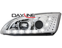 DAYLINE Scheinwerfer Ford Focus 05-02.08_ TFL-Optik _ chrome