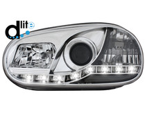 D-LITE Scheinwerfer VW Golf IV 98-02 TAGFAHRLICHT _ chrome