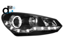 D-LITE Scheinwerfer VW Golf VI 08+ _ TAGFAHRLICHT _ black