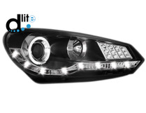 D-LITE Scheinwerfer VW Golf VI 08+ _ TAGFAHRLICHT _ black