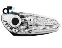 D-LITE Scheinwerfer VW Golf VI 08+ _ TAGFAHRLICHT _ chrome