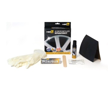 raid hp Aluminiumfelgen Reparatur-Kit,schwarz glänzend