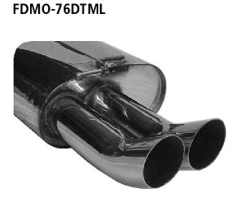 Endschalldämpfer LH Ford Mondeo mit 2x76mm DTM