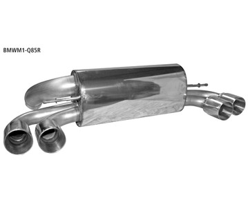 Endschalldämpfer mit Doppel-Endrohr LH+RH 2x85mm (Race-Look)
