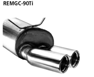 Endschalldämpfer mit 2x90mm Endrohr Renault Megane (Coach)