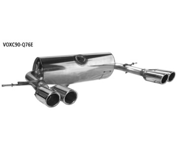 Endschalldämpfer 4x76 mit Lippe Volvo XC90