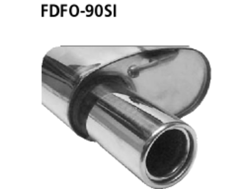 Endschalldämpfer 1x90 mit Einsatz Ford Focus