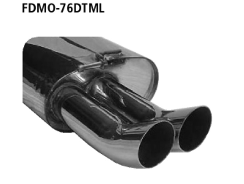 Endschalldämpfer LH Ford Mondeo mit 2x76mm DTM