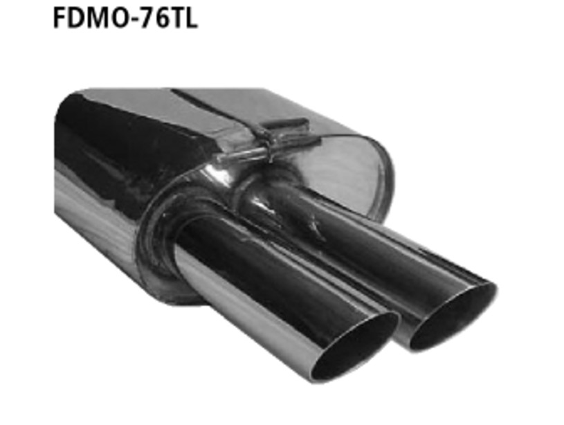 Endschalldämpfer LH Ford Mondeo mit 2x76mm Endrohr