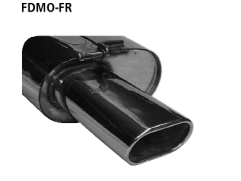 Endschalldämpfer RH Ford Mondeo mit 135x75 Flat