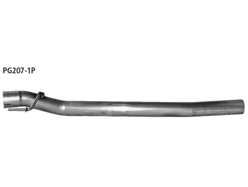 Vorschalldämpfer Ersatzrohr Peugeot 207 /Citroen C2