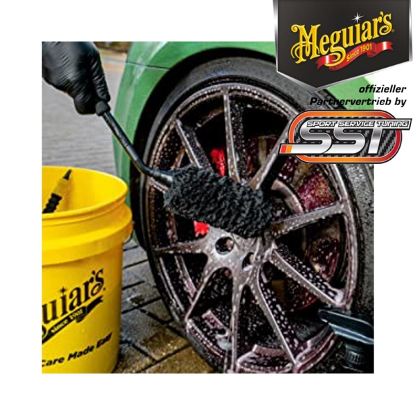 Meguiar's Angled Supreme Wheel Brush Medium, klein, abgewinkelt