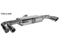 Endschalldämpfer 4x76mm, 20° schräg Audi TT 8J TTS 2.0l Turbo